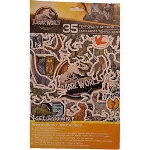 4/$15 🌻 NWT Jurrasic World Dinosaur Temporary Tattoo Set